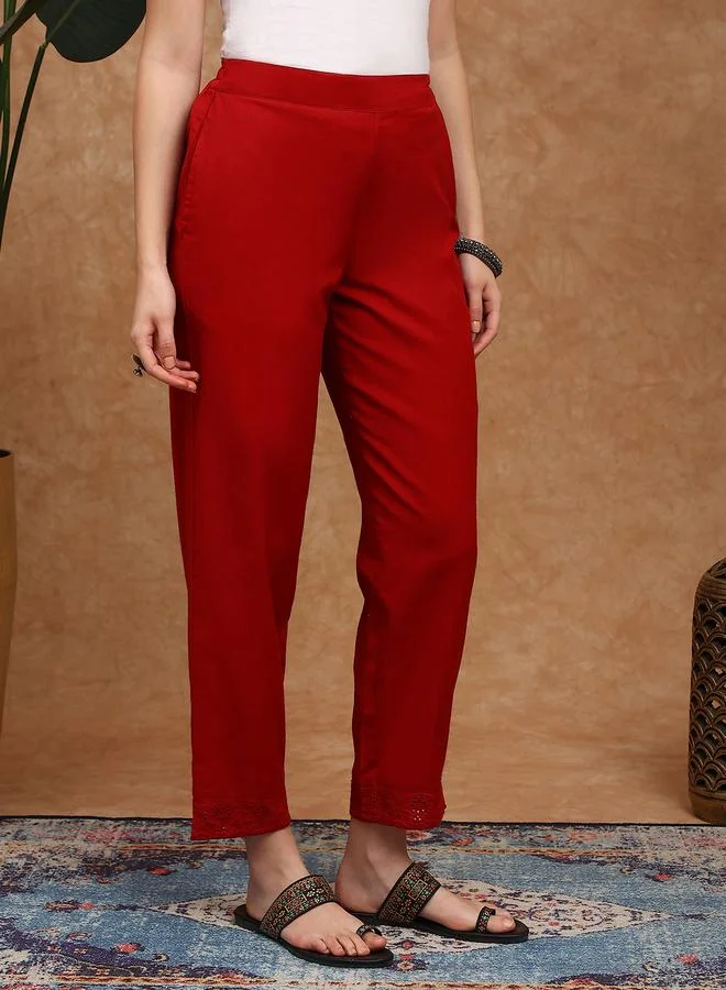 جلو باص بنطلون بأرجل مستقيمة